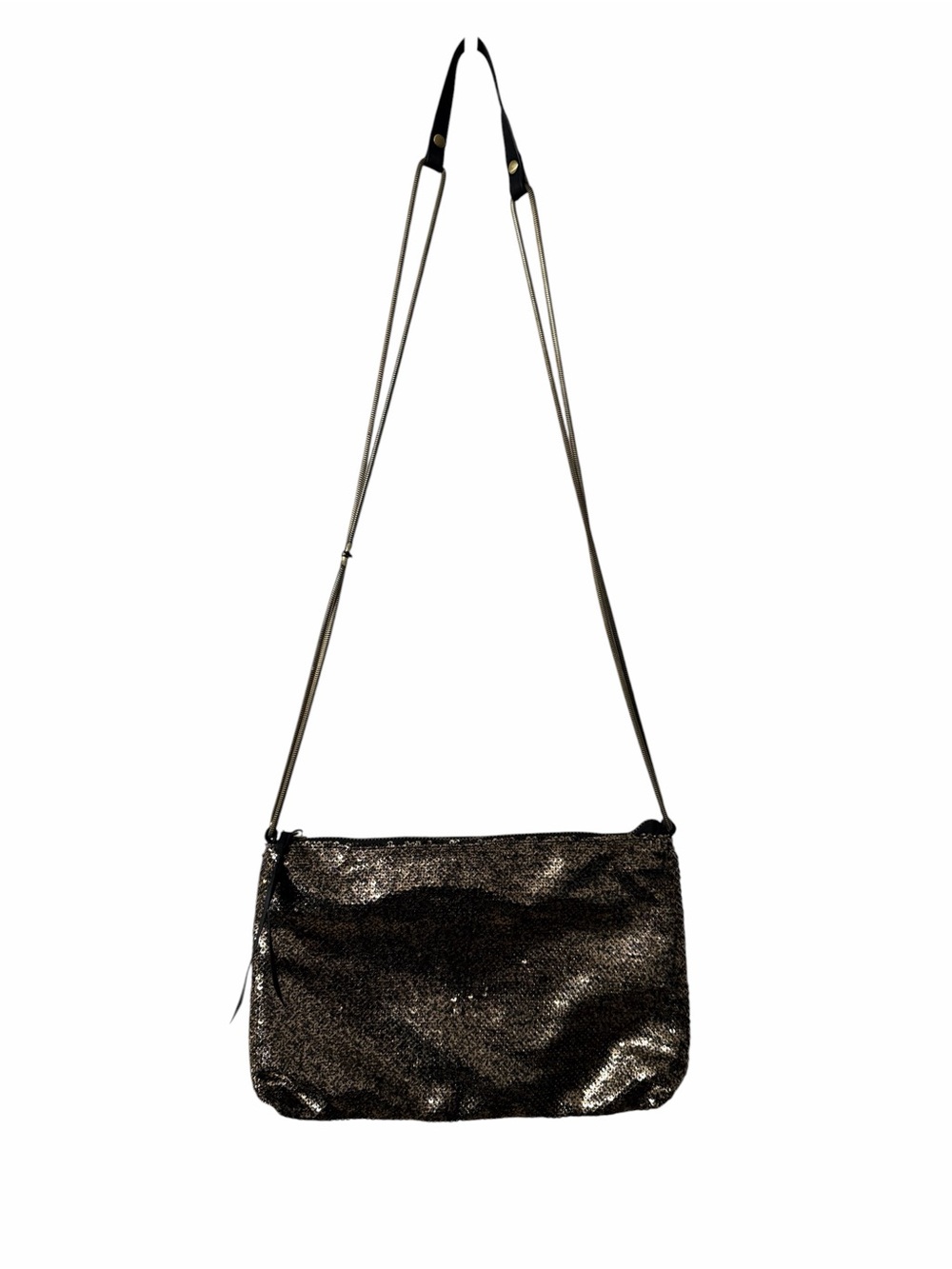 Promod Black Sequined Crossbody Bag